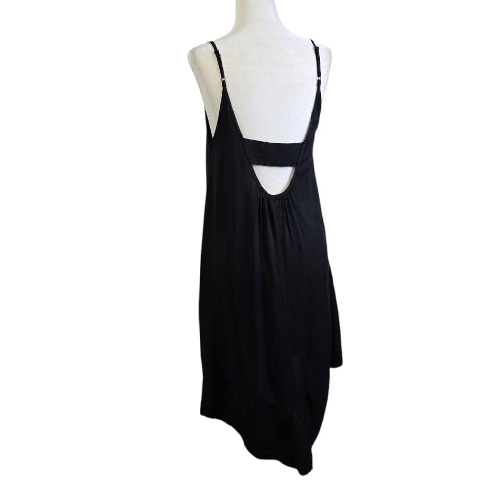 Tristan Black Midi Slip Dress